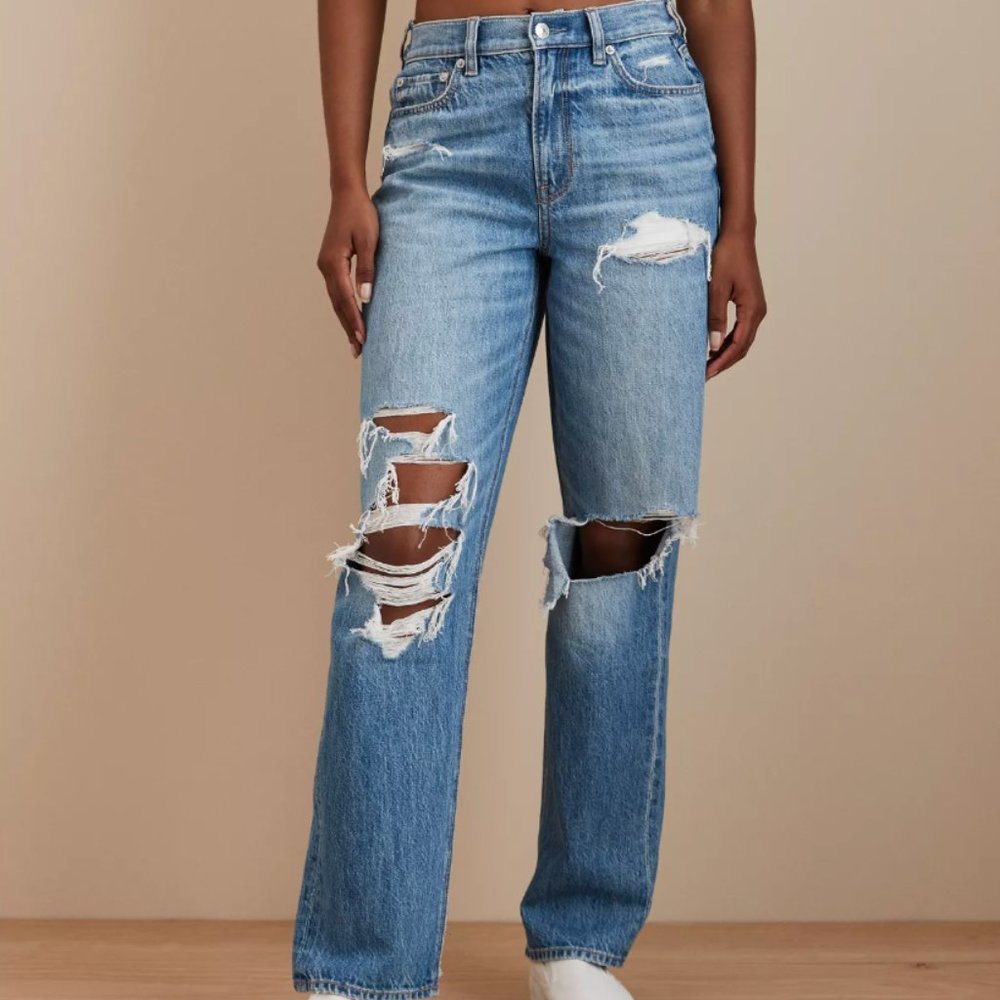 AE Super High Rise Baggy Straight 20LONG
